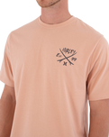 The Hurley Mens Printing Press Evy T-Shirt in Beach Clay