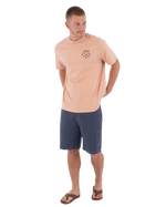 The Hurley Mens Printing Press Evy T-Shirt in Beach Clay