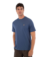 The Hurley Mens Printing Press Icon Circle T-Shirt in Grey Teal
