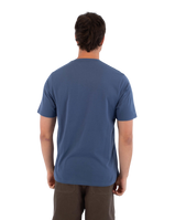 The Hurley Mens Printing Press Icon Circle T-Shirt in Grey Teal