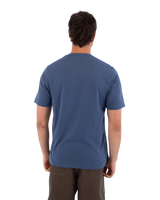 The Hurley Mens Printing Press Icon Circle T-Shirt in Grey Teal
