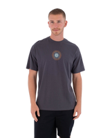 The Hurley Mens Printing Press Pinheiros T-Shirt in Dark Stone Grey