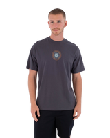 The Hurley Mens Printing Press Pinheiros T-Shirt in Dark Stone Grey