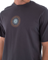 The Hurley Mens Printing Press Pinheiros T-Shirt in Dark Stone Grey