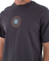 The Hurley Mens Printing Press Pinheiros T-Shirt in Dark Stone Grey