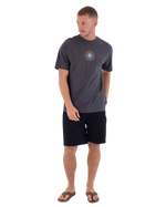 The Hurley Mens Printing Press Pinheiros T-Shirt in Dark Stone Grey