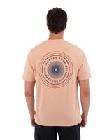 The Hurley Mens Printing Press Pinheiros T-Shirt in Beach Clay
