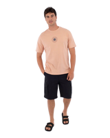 The Hurley Mens Printing Press Pinheiros T-Shirt in Beach Clay
