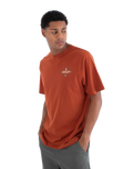 The Hurley Mens Printing Press Osmar T-Shirt in Ranger