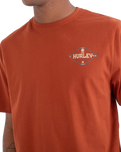 The Hurley Mens Printing Press Osmar T-Shirt in Ranger