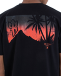 The Hurley Mens Hawaii Sunset T-Shirt in Black