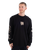 The Hurley Mens Trip Long Sleeve T-Shirt in Black