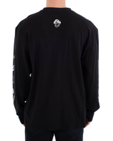 The Hurley Mens Trip Long Sleeve T-Shirt in Black