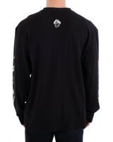 The Hurley Mens Trip Long Sleeve T-Shirt in Black