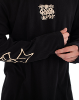 The Hurley Mens Trip Long Sleeve T-Shirt in Black