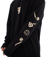 The Hurley Mens Trip Long Sleeve T-Shirt in Black