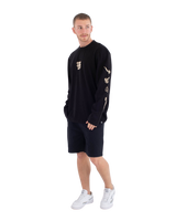 The Hurley Mens Trip Long Sleeve T-Shirt in Black