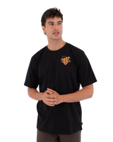 The Hurley Mens Tattoo Trudy Skull T-Shirt in Black