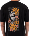 The Hurley Mens Tattoo Trudy Skull T-Shirt in Black
