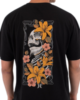 The Hurley Mens Tattoo Trudy Skull T-Shirt in Black