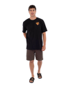 The Hurley Mens Tattoo Trudy Skull T-Shirt in Black