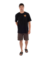 The Hurley Mens Tattoo Trudy Skull T-Shirt in Black