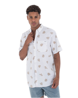 The Hurley Mens One And Only Stretch Shirt in Bone 2