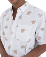 The Hurley Mens One And Only Stretch Shirt in Bone 2