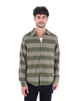 The Hurley Mens Portland Organic Flannel Shirt in Malverde