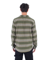 The Hurley Mens Portland Organic Flannel Shirt in Malverde