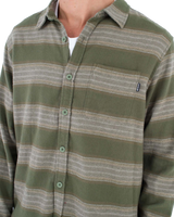 The Hurley Mens Portland Organic Flannel Shirt in Malverde