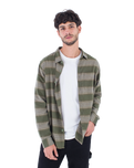 The Hurley Mens Portland Organic Flannel Shirt in Malverde