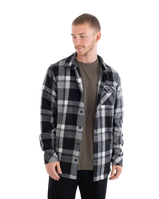 The Hurley Mens Heavy Weight Flannel Shirt in Black