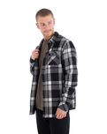 The Hurley Mens Heavy Weight Flannel Shirt in Black