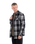 The Hurley Mens Heavy Weight Flannel Shirt in Black
