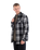 The Hurley Mens Heavy Weight Flannel Shirt in Black