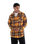 The Hurley Mens Heavy Weight Flannel Shirt in Yellow