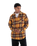 The Hurley Mens Heavy Weight Flannel Shirt in Yellow