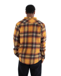 The Hurley Mens Heavy Weight Flannel Shirt in Yellow