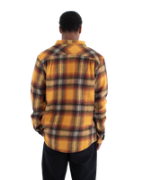 The Hurley Mens Heavy Weight Flannel Shirt in Yellow
