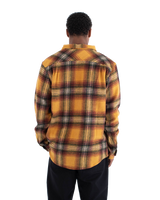 The Hurley Mens Heavy Weight Flannel Shirt in Yellow