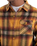 The Hurley Mens Heavy Weight Flannel Shirt in Yellow
