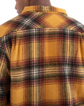 The Hurley Mens Heavy Weight Flannel Shirt in Yellow