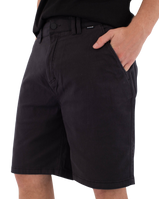 The Hurley Mens Icon Baggy Walkshorts in Black