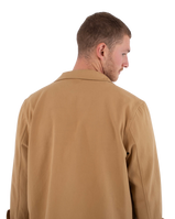 The Hurley Mens Woven Long Sleeve Overshirt in Khaki