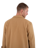 The Hurley Mens Woven Long Sleeve Overshirt in Khaki