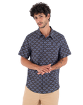 The Hurley Mens Printing Press Arbore Shirt in Destroyer