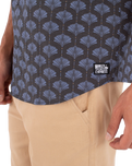 The Hurley Mens Printing Press Arbore Shirt in Destroyer