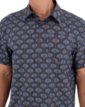 The Hurley Mens Printing Press Arbore Shirt in Destroyer