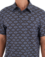 The Hurley Mens Printing Press Arbore Shirt in Destroyer